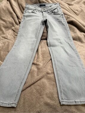 Aeropostale Light Silver Gray Flare Jeans